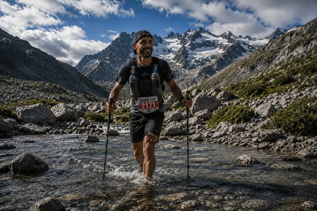 Race photo tagged to a specific GPS point on the route — a landmark checkpoint